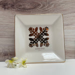 Quilt Jewelry Dish - Naupaka