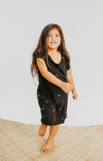 Naupaka Lani Dress (Keiki) - Black