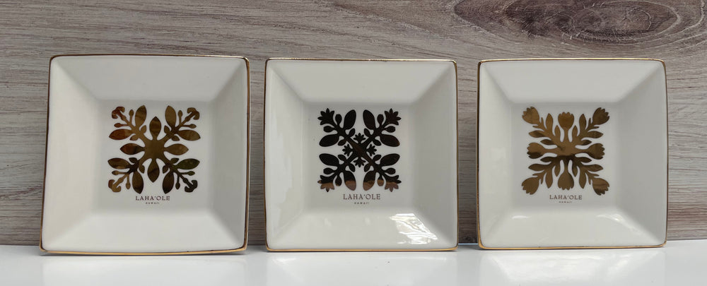 Quilt Jewelry Dish - Naupaka