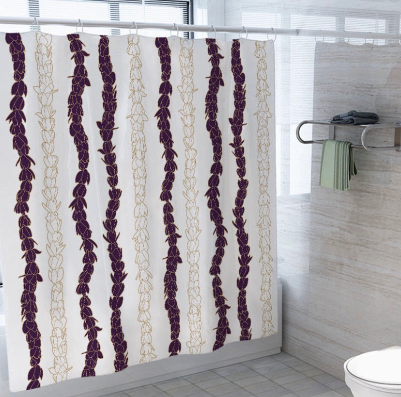 Pīkake Lei Shower Curtain - Poni/Purpleo