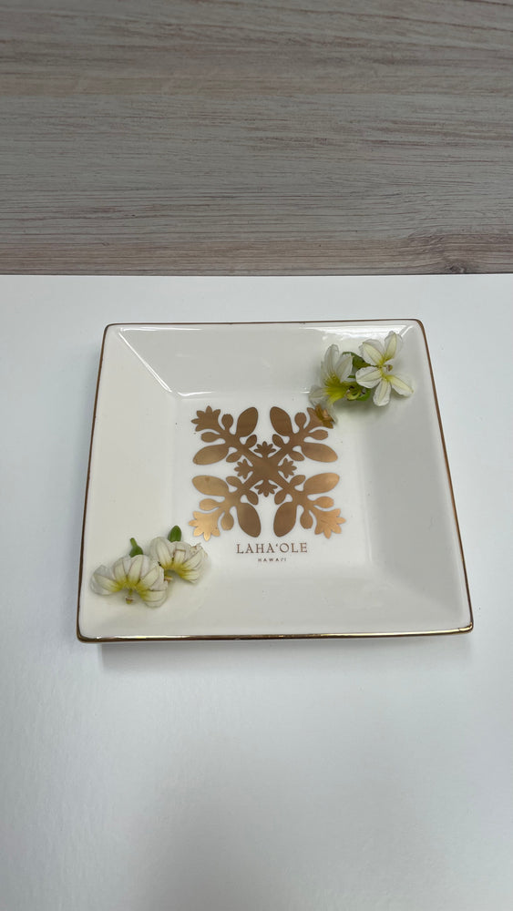 Quilt Jewelry Dish - Naupaka