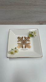 Quilt Jewelry Dish - Naupaka