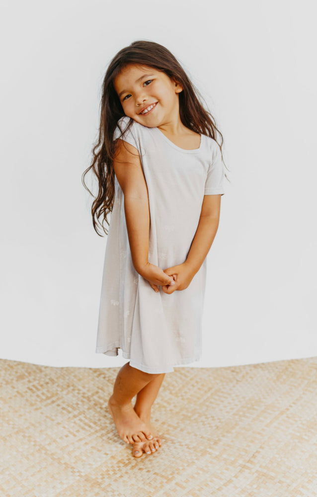 Naupaka Lani Dress (Keiki) - Sandfoam
