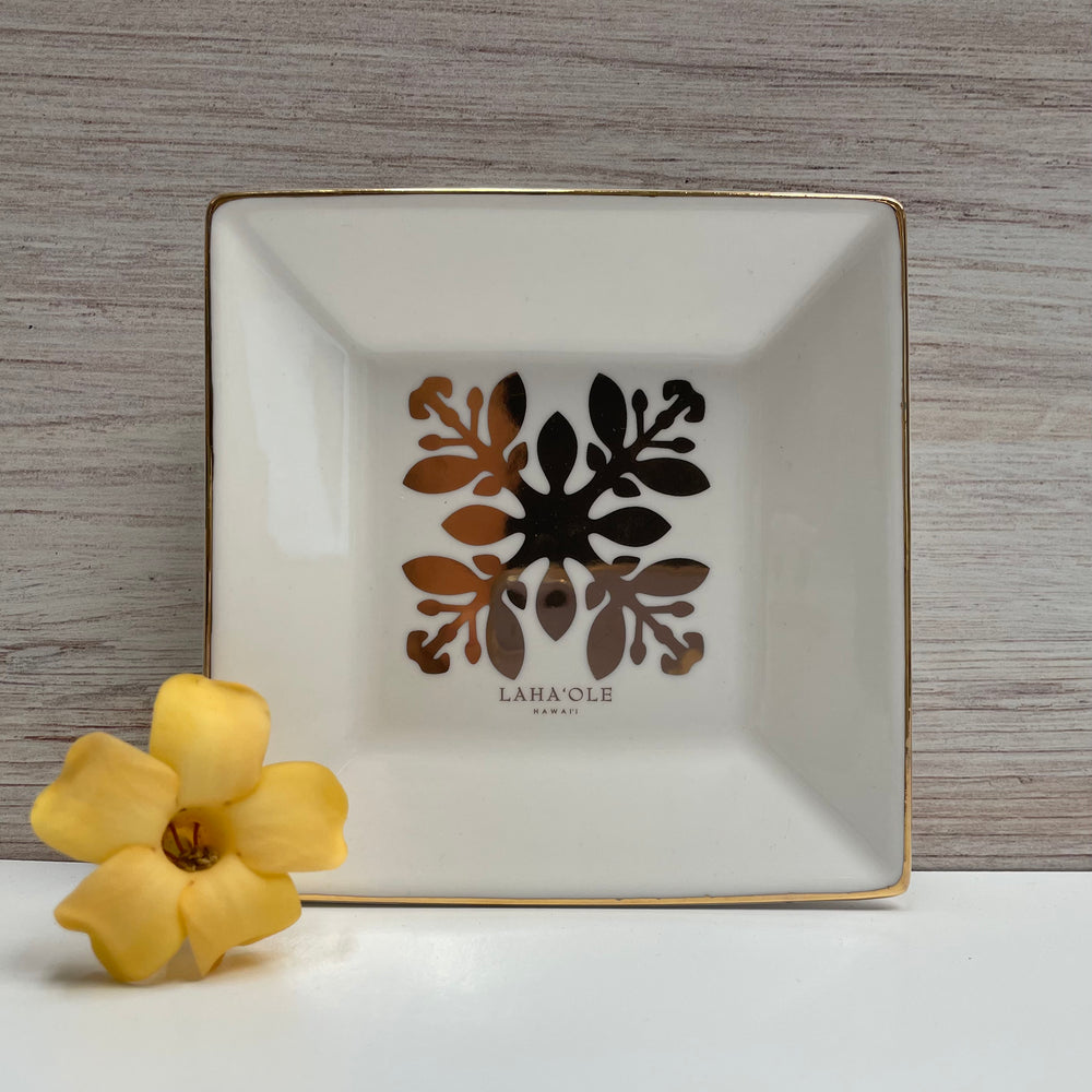 Quilt Jewelry Dish - Puakenikeni