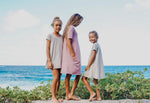 Naupaka Lani Dress (Keiki) - Sandfoam