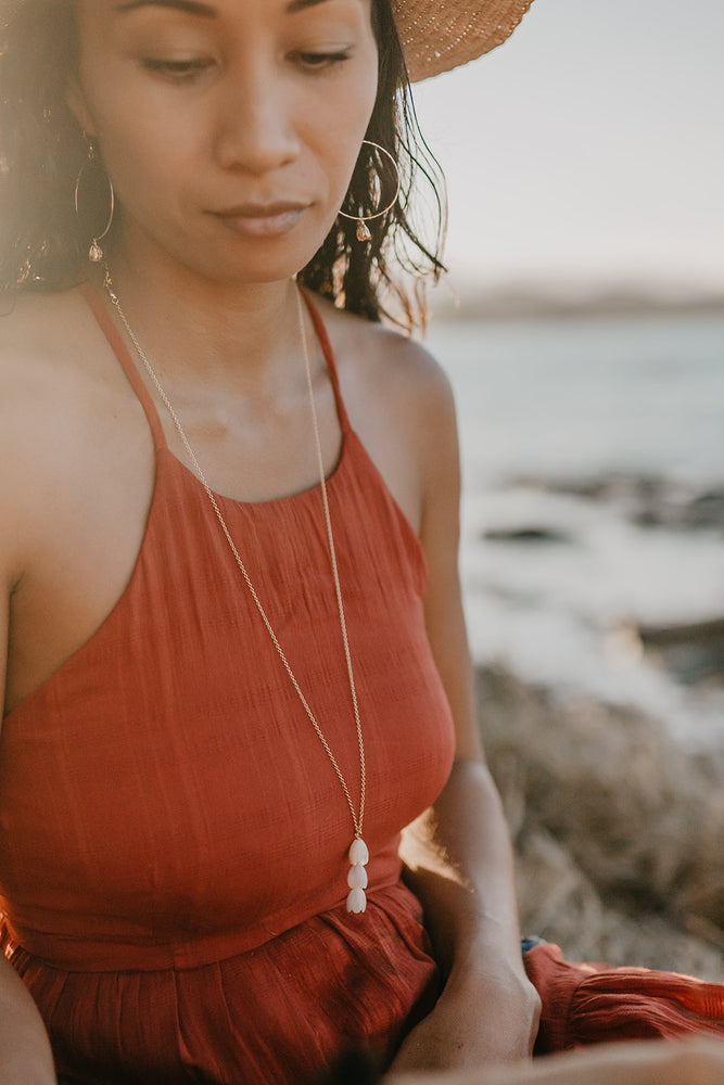 Pīkake Hoop Earrings - Nui/Large